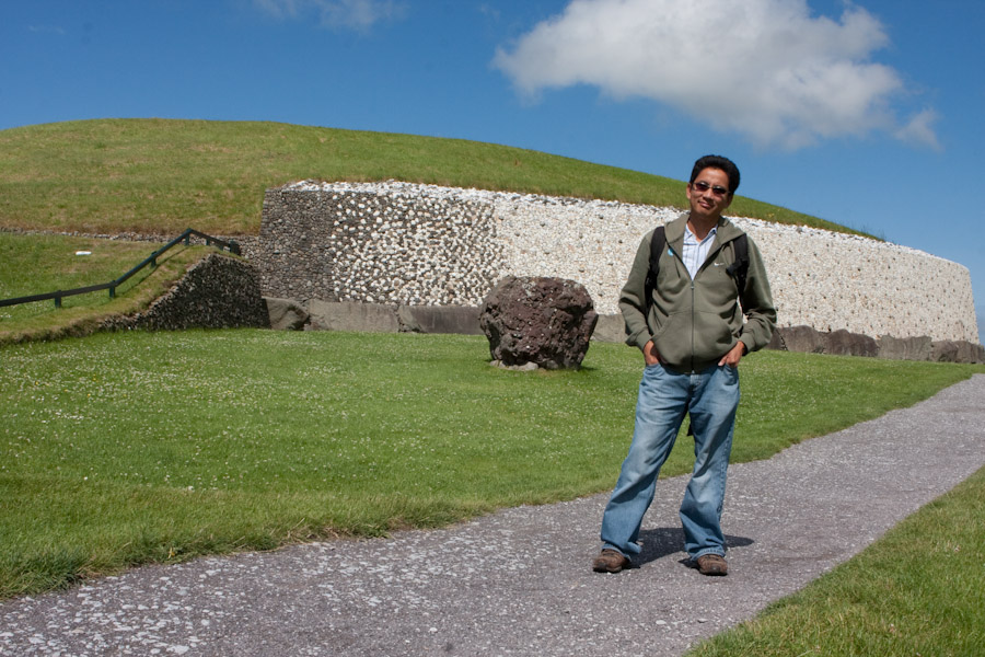 George at Newgrange, Ireland George at Newgrange, Ireland