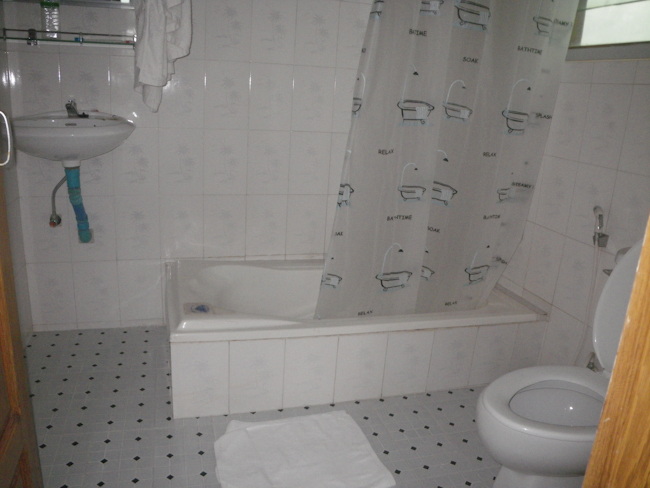 Bathroom in our Room at Mr. Charles Guest House Bathroom in our Room at Mr. Charles Guest House