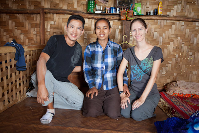 George and I with our Hostess Wearing Thanaka- Traditional Burmese Make Up George and I with our Hostess Wearing Thanaka- Traditional Burmese Make Up