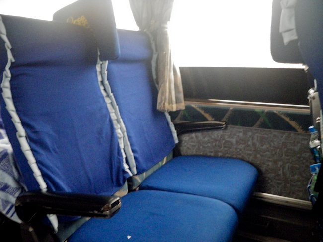 Reclining Seats Inside the Bus Reclining Seats Inside the Bus